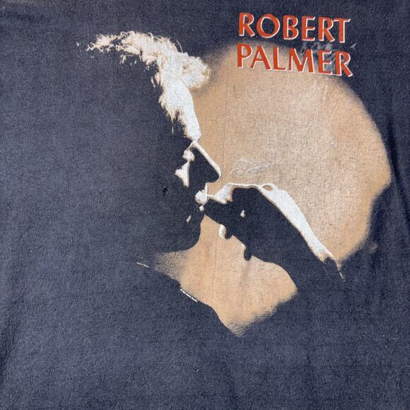 Vintage 1986 Robert Palmer Addicted To Love Tour T-shirt Music Band XL Black - Picture 2 of 9